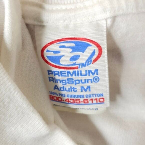 TNT Volleyball T Shirt Mens Size Medium Vintage 90s Prepare For Battle - Picture 5 of 6